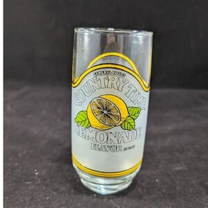Vintage Country Time Lemonade Frosted Glass General Foods Advertising‎ Juice Cup